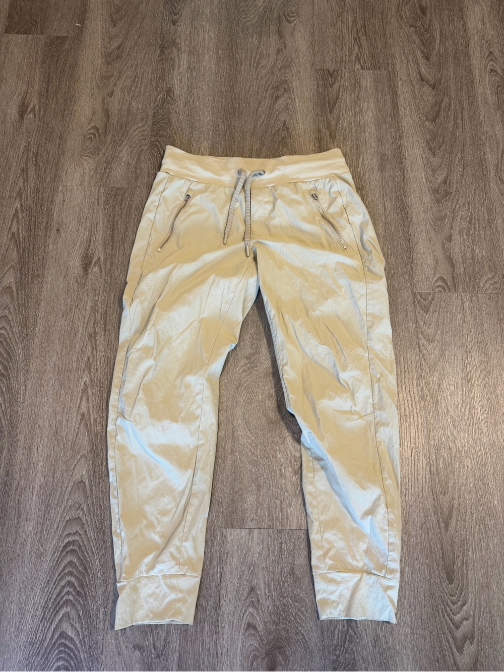 Athleta Jogger Womens Color Light Stone Stretch Pant Size 6